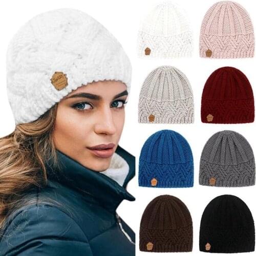 2021 Winter Womens Knitted Hat, Warm Hat, Windproof Hat, Woolen Hat, Outdoor Ski Hat, Skullies Beanies, Double Thickening