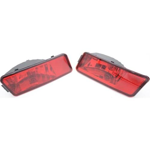 1Pair Reflector Rear Bumper Fog Lights Rear Fog Lamps With Bulb For DODGE JOURNEY 2009-2010