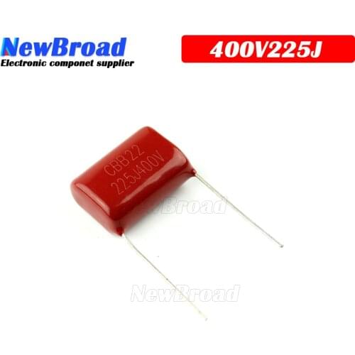 10PCS 400V225J 2.2UF Pitch 20M 225J400V 225 400V 2200PF CBB Polypropylene film capacitor