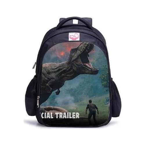 16 Inch Teenager Mochila Jurassic World Dinosaur Backpack for Children Schoolbag for Teenager Boys Mochilas Infantis Enfant