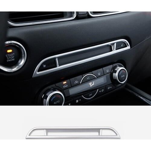 ABS Matte For Mazda CX-5 CX5 2nd Gen 2017 2018 Center Inner Console Seat Heating Upper Stripe Cover Trim Car Accessories 1pcs