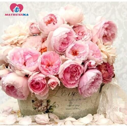 Diamond embroidery flowers Diamond cross stitch pictures Almaznaya mosaic Diamond full color mosaic flowers diy kit for home