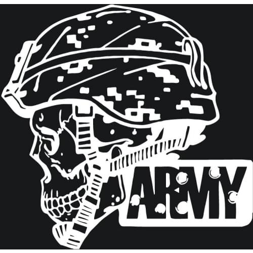 Army Military Police Soldier Skull Camo Car Truck Window Vinyl Decal Sticker