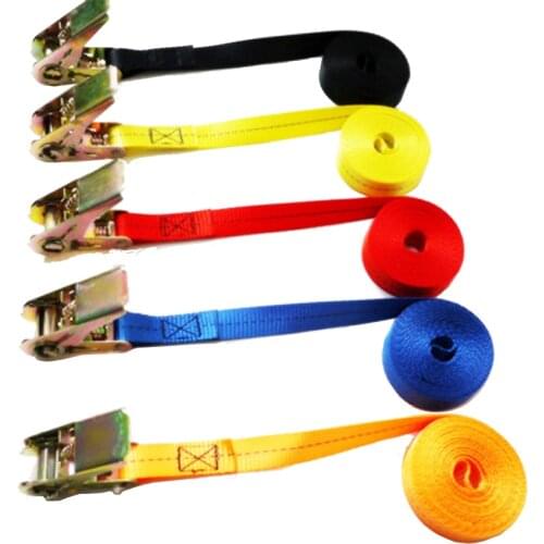 Auto Partner 5 meters length 2.5CM with car tension rope Ratchet Ratchet Tie luggage strap tied with fixed cargo retractor 25mm