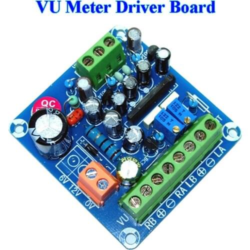 DC12V VU Meter Audio Power Level Meter Driver Board Input Buffer Backlight Soft Start EL305
