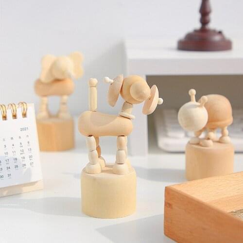 Wooden Animals Dolls Montessori Materials Educational Toys For Children Creative Artistic Decorations Antistress Action Figure