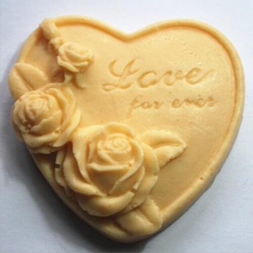 Heart Rose Flower Silicone Mold Aroma Soap Making Molud DIY Cake Decorating Tools Candy Fondant Silicone Mold Resin Crafts