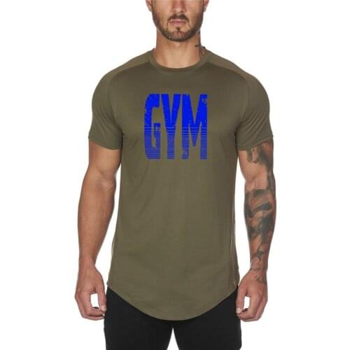 Men GYM Sport Running T shirt Fitness Slim Mesh Elasticity Breathable Quick Dry Bodybuilding Tight Mens Tshirt Men Tee Tops
