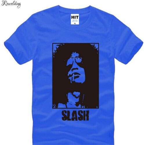 Slash Guns N' Roses Rock T Shirt Men Hip Hop Short Sleeve O Neck Cotton Man T-Shirt Summer Cool Tee Shirt Homme Camisa Masculina