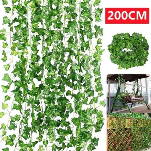 2m Artificial Ivy Leaf Plants Ideal For Weddings Festivals Decorations Home Parties Decoration Gardening O9J2