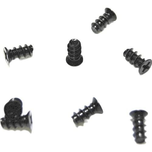 M5*16mm Black Zinc Plated Flat Head Self Tapping CPU Cooling Fan Mount Screws For Computer PC Case