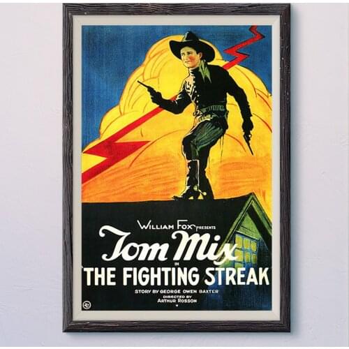 N431 THE FIGHTING STREAK Vintage Classic Movie Wall Silk Cloth HD Poster Art Home Decoration Gift