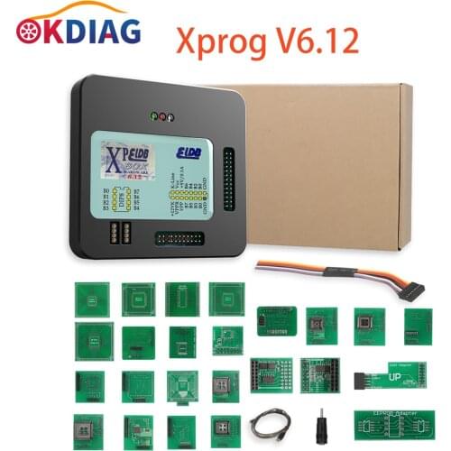 Newest Xprog V6.12 XPROG-M ECU Programmer With USB Dongle Full Adapters ECU Chip Tuning Programmer