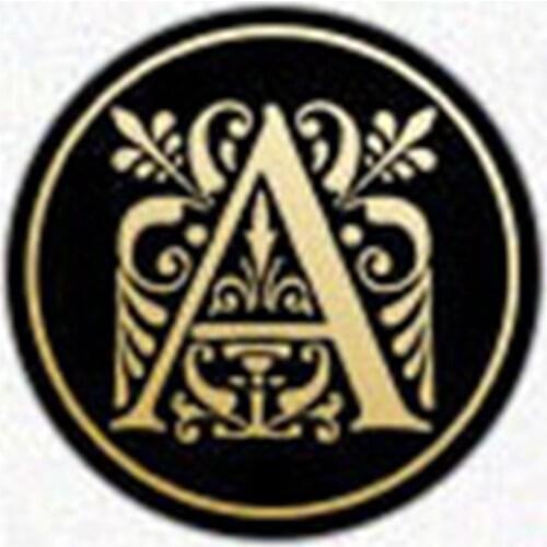 Retro Head-Letters Patterns Wax Seal Stamp Retro Wood Stamp Kits Replace Copper Head-Letter Design