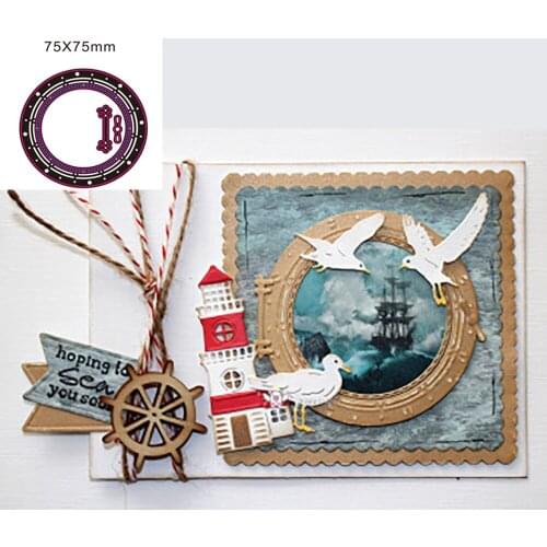 Manual metal cutting piggy, cutting template, shipping, round window, scrapbook, handcrafted paper cutting mold, blades drilling