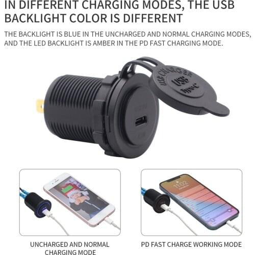 USB C Car Charger 45W PD Charger Adapter for iPhone Samsung Phone Laptop Car Adapter Charger Cigarette Lighter