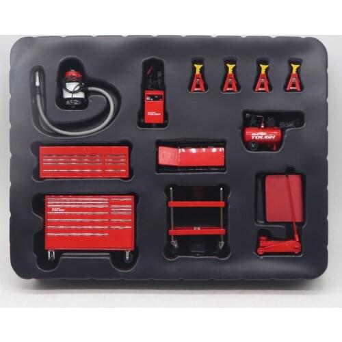 1/18 garage repair shop tool accessories set alloy scene decoration car model special