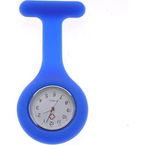 10pcs Silicone Nurse Brooch Fob Women Children Watch With Different Colors & FREE BATTERY Fashion