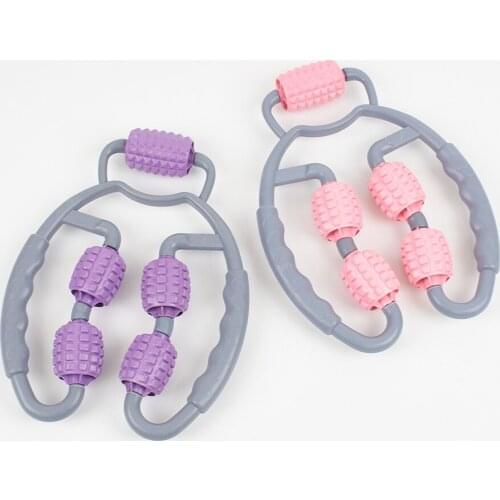 2021 Yoga Accessories To Relax Muscles Ring Roller Type Five-wheel Massager Home Fitness Equipment