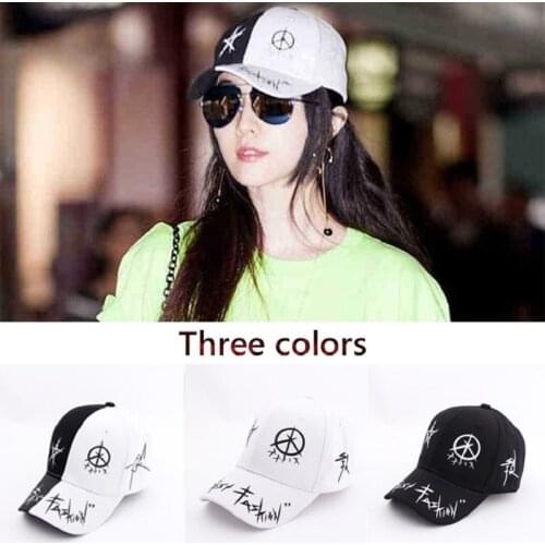 2021 Summer Baseball Cap Black and White Graffiti Casquatte Cap Outdoor Versatile Sunshade for Mens and Womens Hat Boys Hat