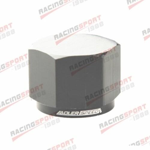 -8AN AN8 Flare Caps Block Off Fitting Aluminum Black Anodized