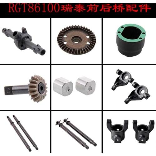 RGT 86100 Ruitai 1:10 climbing car accessories original car beam shock absorber drive shaft tire wheel eyebrow battery box