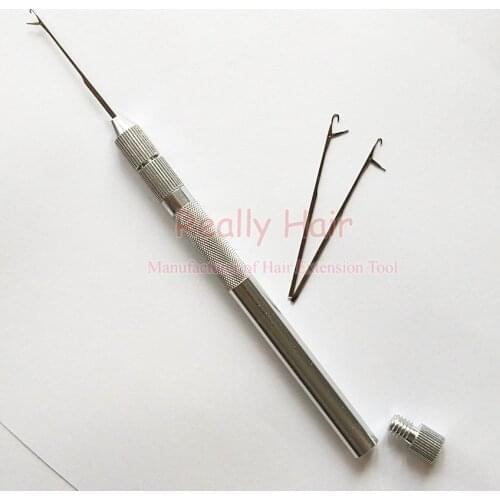 Free shipping 4 pcs wholesale ventilation needles for lace wig,crochet weaving needles for micro loop hair extension