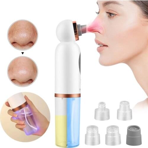 CkeyiN Electric Small Bubble Blackhead Remover Vacuum Suction USB Water Cycle Pore Acne Removal Face Nose Cleaner Skin Care Tool
