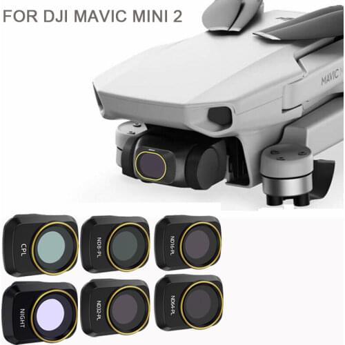 For DJI Mini 2 Drone Camera Gimbal Lens Filter ND-PL UV CPL Night Camera Lens Sunhood Protector for dji mavic mini2 Accessories