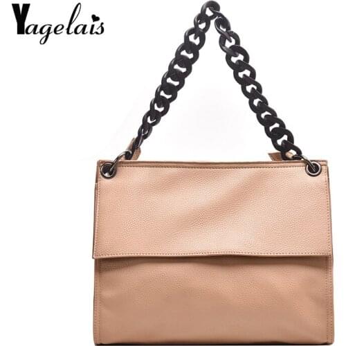 European Fashion Simple Ladies Designer Handbag 2019 New High Quality PU Leather Ladies Handbag Crocodile Leather Shoulder