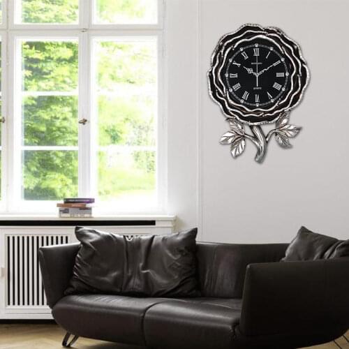 European VINTAGE Creative Resin Wall Clocks Silence Luxury Simple Wall Clocks Modern Design Horloge Home Decoration EK50bgz