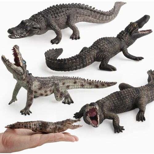 Simulation Crocodile Animal Model Action Figures Collectible Model Doll Toys Children Home Decoration