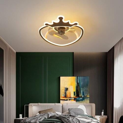 Art decorative led ceiling lamps chandelier fan bedroom ceiling fan with led light and control ceiling fans with light fixture
