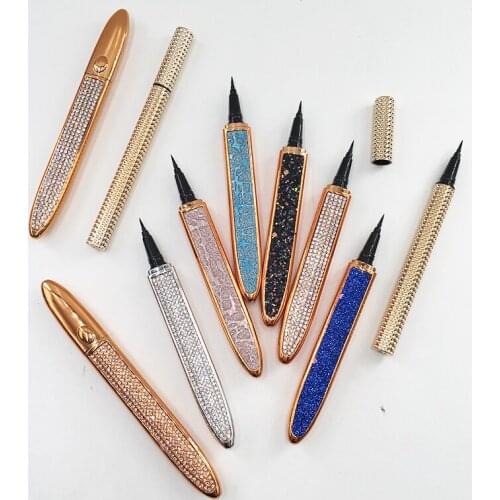 Eyeliner Glue Pen Self-Adhesive Eyelash Magic Liquid Eyeliner Magnet-Free Glue-Free For False Eyelashes Waterproof Pen