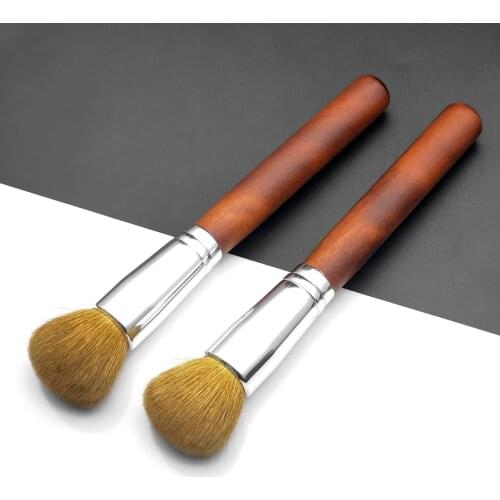 Foundation Makeup Brush Natural Hair Wood Handle Cosmetic Cream Contour Make Up Brushes