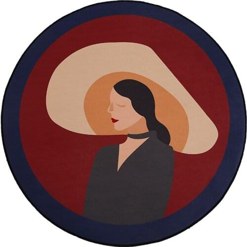 Carpet bedroom girl round living room coffee table carpet Nordic room bedside rug dressing table chair mat