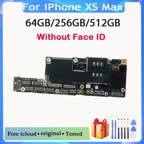 For iPhone XS Max Motherboard with/without Face ID100% Original Unlocked With Full Chips For iPhone XS Max MainBoard All tested