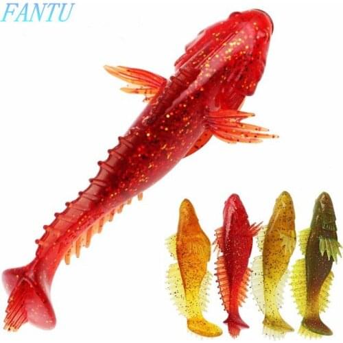 FANTU Soft Lure 20g/12cm T-tail Thornback Bait Artificial Soft Worm Fly Fishing Lures Tackles