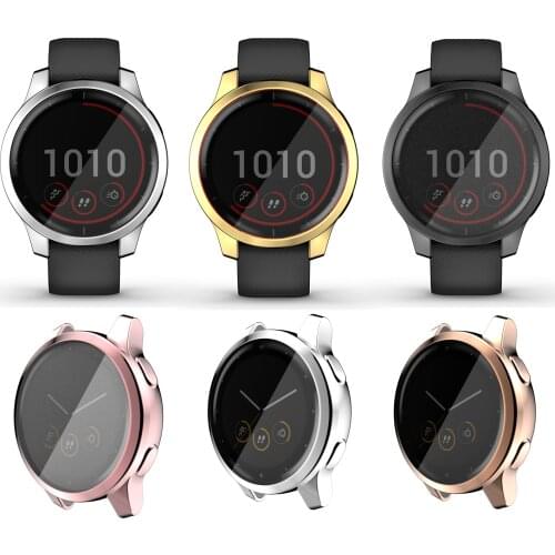 TPU Soft Screen Glass Protector Case Shell Frame For Garmin Vivoactive 4/4S Venu 2/2S 40mm 45mm Bumper Vivoactive4 Venu2 Cover