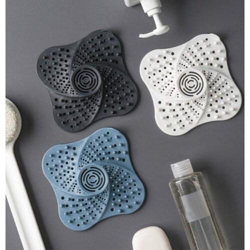 Floor Drain Cover Bathroom Shower Hair Filter Bathroom Accessories Drain Anti-Clogging Sink Filter Shower Hair Catcher