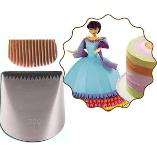 New Extra Large Stainless Steel Nozzle Icing Piping Nozzles Cream Cake Decorating Tools Pastry Tip Fondant Baking Accessories