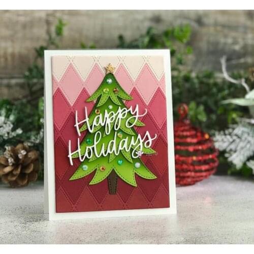 New Christmas tree decoration metal Cutting Dies Stencils DIY Scrapbooking Paper/photo Cards Embossing Dies