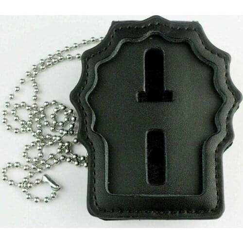 US Police Badge Holder Neck Chain Belt Clip-U.S. Leather Badge Holder Fashion armyshop2008
