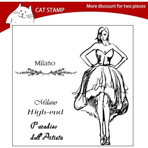 Dancer Clear Stamps For Scrapbooking Card Making Photo Album Silicone Stamp DIY Decorative Crafts