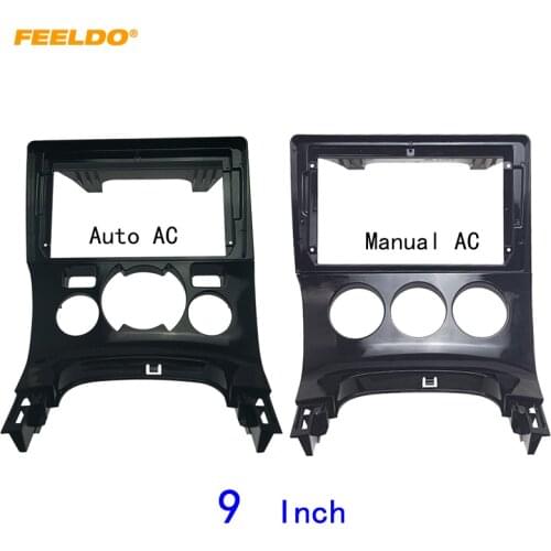 FEELDO Car Audio Fascia Frame Adapter For Peugeot 3008 9" Big Screen 2DIN Dash Fitting Panel Frame Kit #HQ6730