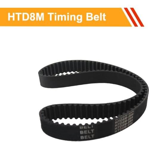 HTD8M Timing Belt 8M-768/776/784/792/800/808/816/824/832/840/848mm Rubber 20/25/30mm width Conveyor Belt