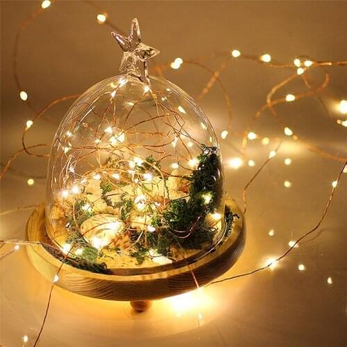 2M Fairy LED String Light CR2032 Battery Powered LED Fairy Copper wire Lights for Wedding Bedroom Christmas Festival Decoration
