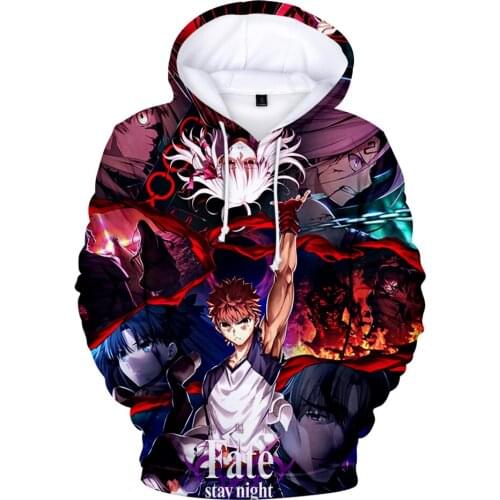 Anime Fate Stay Night Heavens Feel Iii.spring Song Kpop Hoodies Sweatshirt 3D Long Sleeve Women/men Clothing Oversized Tops