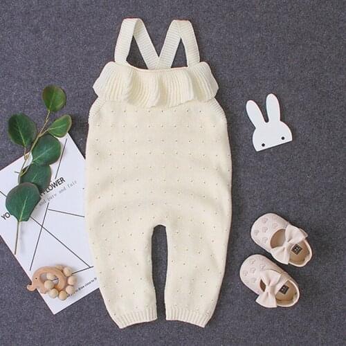 Knit Baby Clothes Autumn Knitted Baby Rompers New Born Infant Baby Overalls Newborn Girls Boys Jumpsuit Baby Girls Clothes