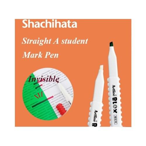 Japanese Shachihat Straight A student word recitation tool secret marker erasable marker set KTX-330